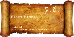 Flora Blanka névjegykártya
